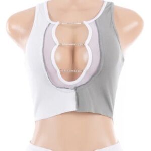 Honeybum studded crop tank